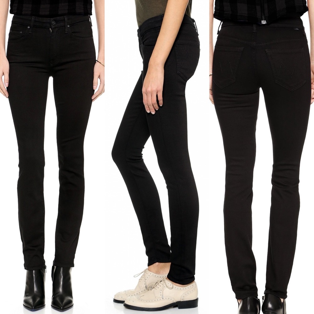 • MOTHER • The Looker Skinny Jeans A Model Spy Black